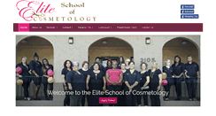Desktop Screenshot of eliteschoolofcosmetology.com